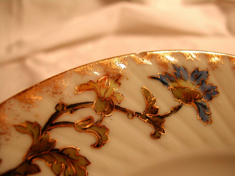 A lovely set of Antique Limoges Wild Flower Plates Jean Pouyat