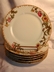 A lovely set of Antique Limoges Wild Flower Plates Jean Pouyat
