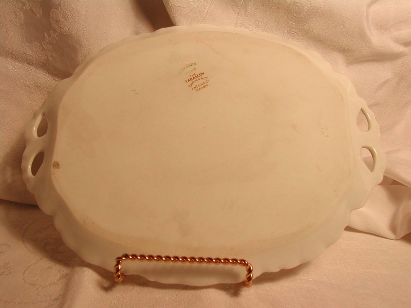 Antique Haviland Limoges Ranson Blank Violets Dresser Tray