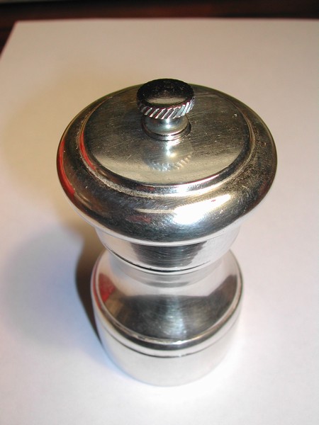 Vintage Sterling Pepper Grinder Italy