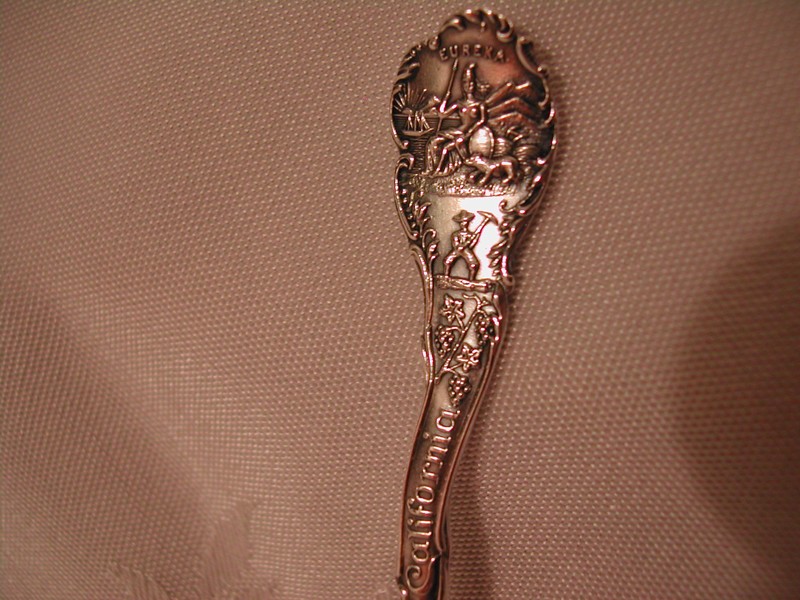 Antique "California Gold Rush" Sterling Silver Spoon