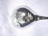 Antique Coin Silver Twist Handle Spoon Flamingo Pilgrim