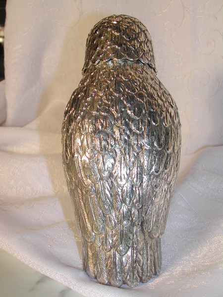 Unique Old Silver Plate Owl Sugar Castor England