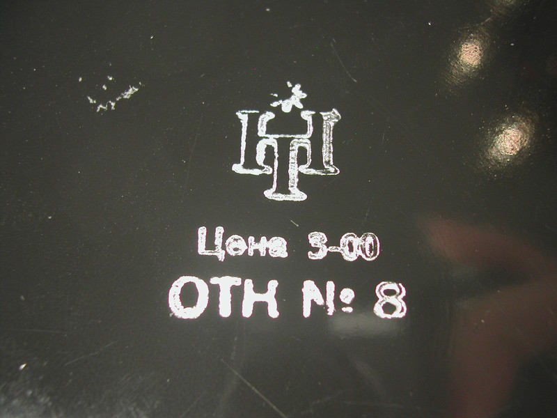 A Vintage Hand Painted Tole Toleware Tray Marked