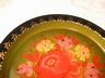 A Vintage Hand Painted Tole Toleware Tray Marked