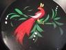 A Pennsylvania Dutch Style Toleware Bird Petite Pan