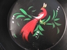 A Pennsylvania Dutch Style Toleware Bird Petite Pan