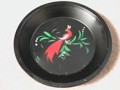 A Pennsylvania Dutch Style Toleware Bird Petite Pan
