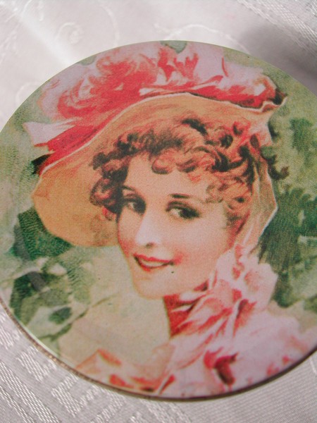 Crownford Giftware, Inc. Candy Tin Victorian Lady-Vintage