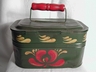 Hand Painted Toleware American Folk Art Tinware Document Box
