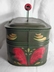 Hand Painted Toleware American Folk Art Tinware Document Box