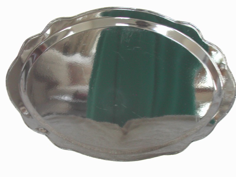 Large Tole Style H P & Artist Signed Metal Ware Tray Caspacoca