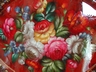 Large Tole Style H P & Artist Signed Metal Ware Tray Caspacoca
