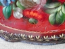 Large Tole Style H P & Artist Signed Metal Ware Tray Caspacoca