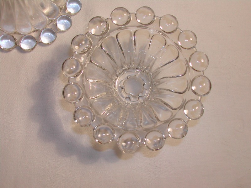 Anchor Hocking "Boopie" Berwick Bubble Glass Candle Holders