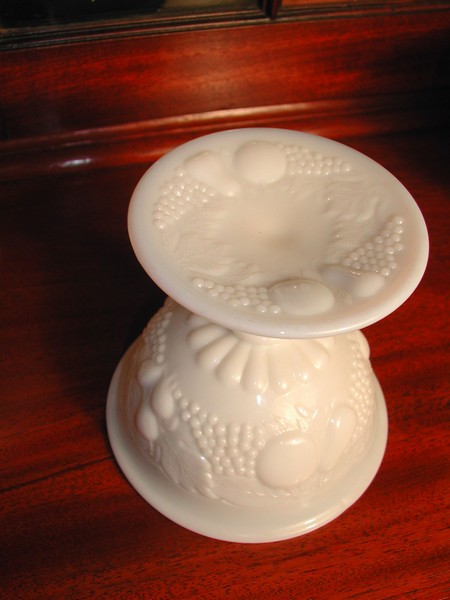 Westmoreland Della Robbia Milk Glass Sherbert Footed Dishes