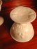 Westmoreland Della Robbia Milk Glass Sherbert Footed Dishes